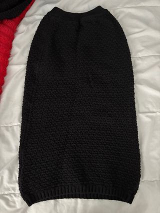 Conjunto punto negro cardigan y falda