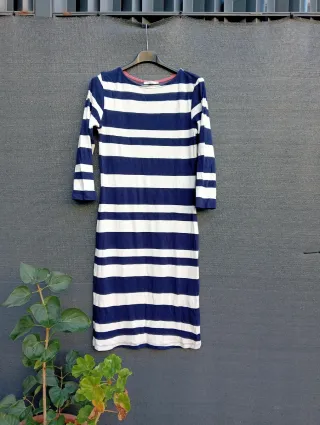 Vestido rayas azul y blanco