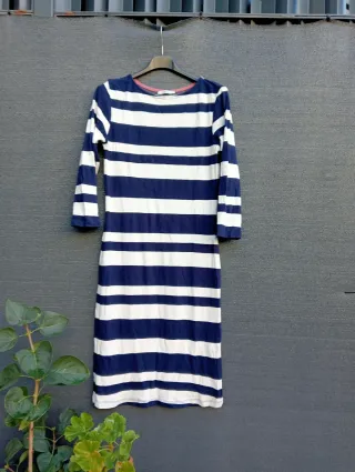Vestido rayas azul y blanco
