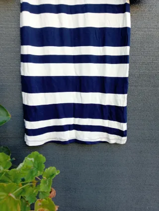 Vestido rayas azul y blanco