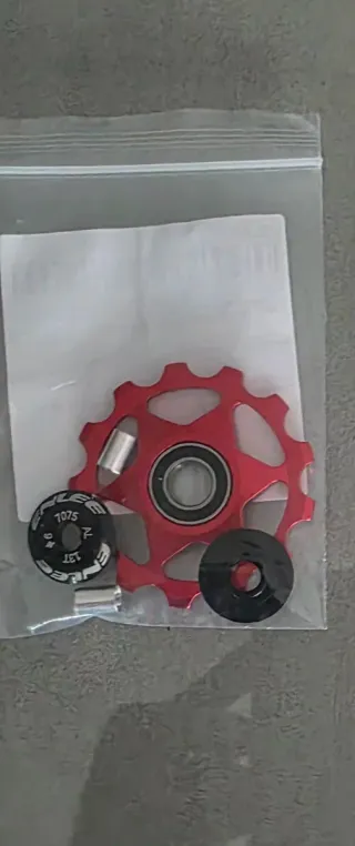 Rueda de polea de cambio roja 13T