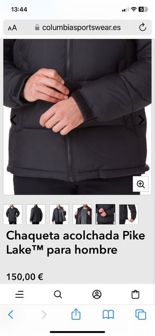 Chaqueta Columbia Pike Lake Hombre Negra