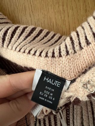 Enterizo de invierno beige y marrón