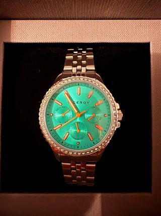 Reloj Viceroy Mujer Dorado y turquesa