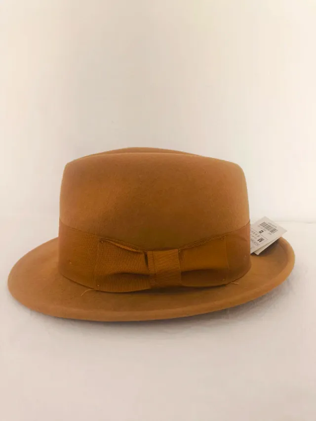 Sombrero fieltro marrón