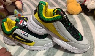 oferta Zapatillas Fila Unisex Verde y Amarillo
