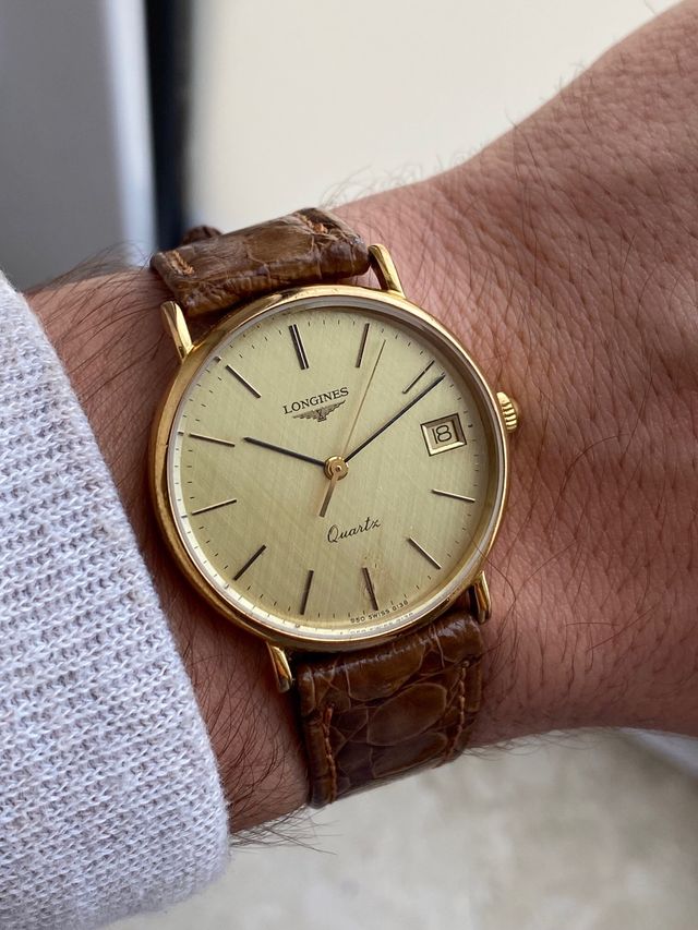 Reloj Longines Quartz Vintage 33mm Oro