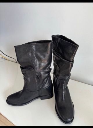 Botas de piel negras T36 T37 T38
