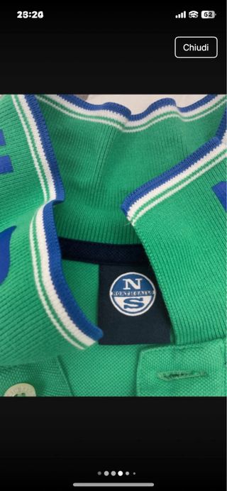 Maglietta North Sails Verde Taglia L
