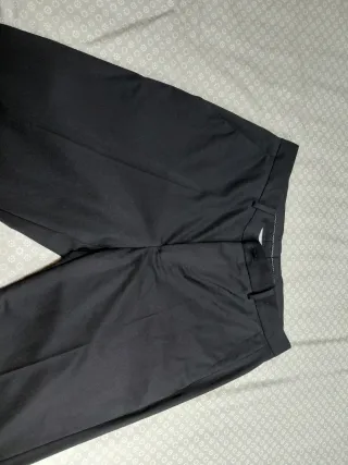 Pantalón de traje negro hombre