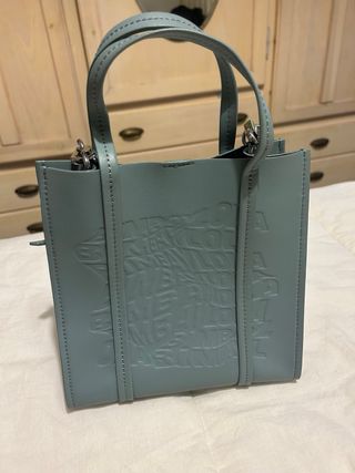 Bolso azul teal de piel bimba y Lola 