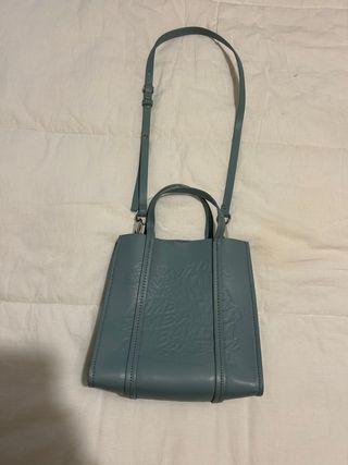 Bolso azul teal de piel bimba y Lola 