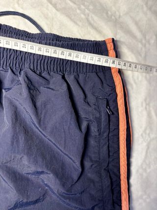 Pantalón Adidas Negro Franjas Salmón pTalla S