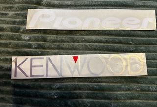 Pegatinas Kenwood y Pioneer