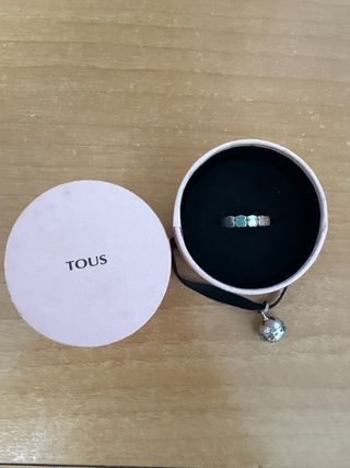 Anillo Tous Oso Multicolor Plata