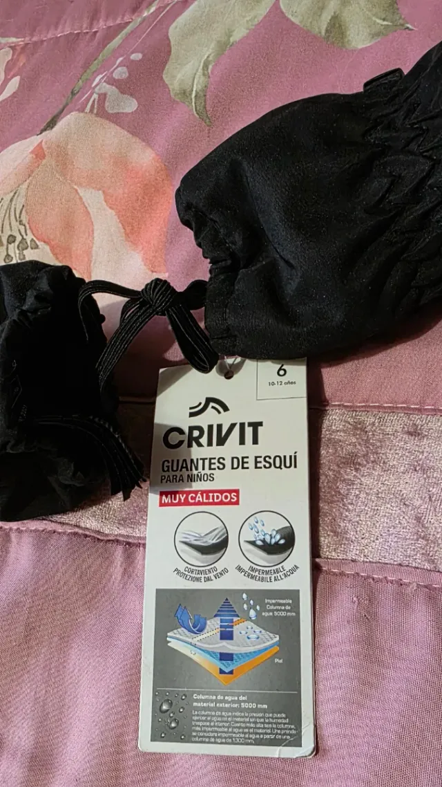 Guantes Nieve Sky niño/a Crivit Talla 6 Años