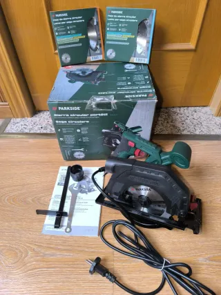 Sierra Circular Parkside + Discos nuevos 