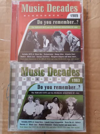 2 CDs Music Decades 1983 y 1989
