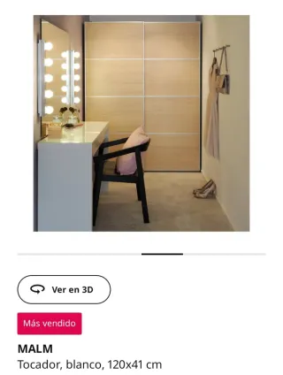 Tocador MALM Blanco Ikea