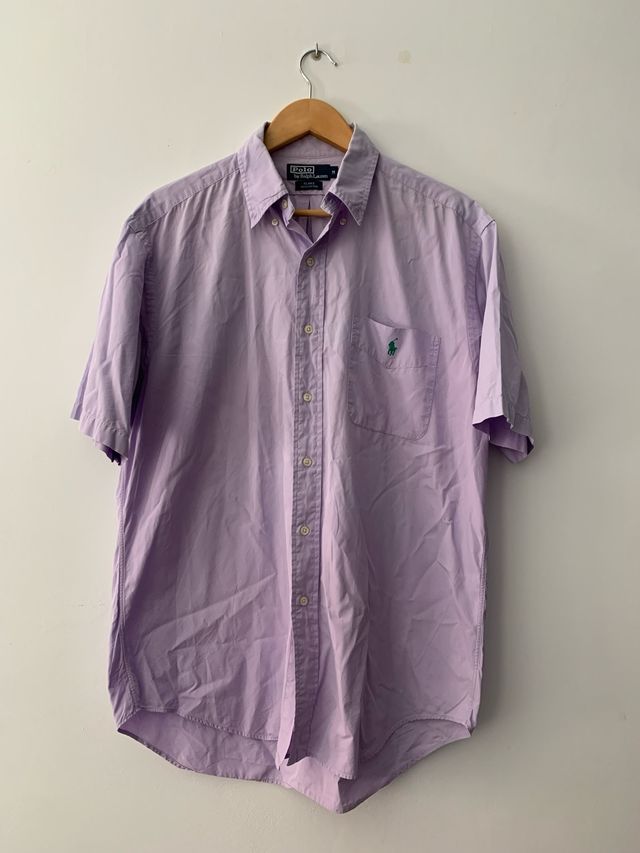 Camisa Polo Ralph Lauren Morada Talla M
