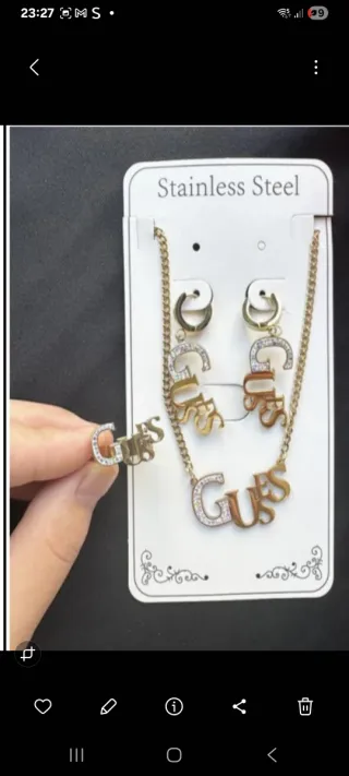 Set Bisutería Michael Kors Dorado