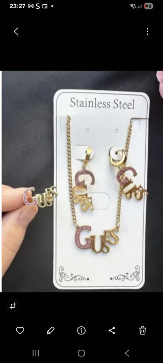 Set Bisutería Michael Kors Dorado