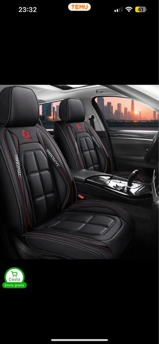 Pack 2 Fundas Asientos Coche Piel PU
