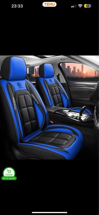 Pack 2 Fundas Asientos Coche Piel PU