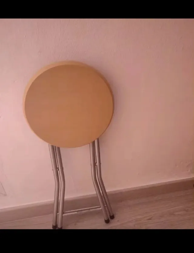 Taburete Plegable Madera y Metal