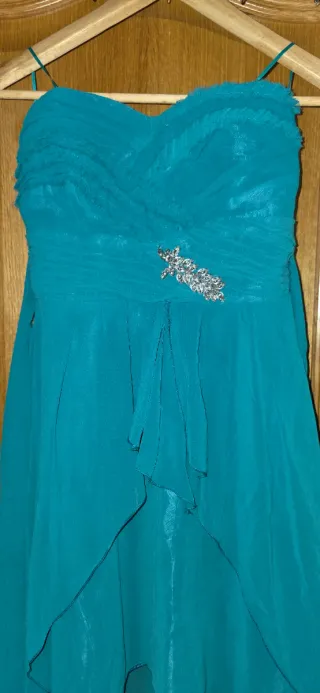 Vestido de Fiesta Talla M Turquesa 