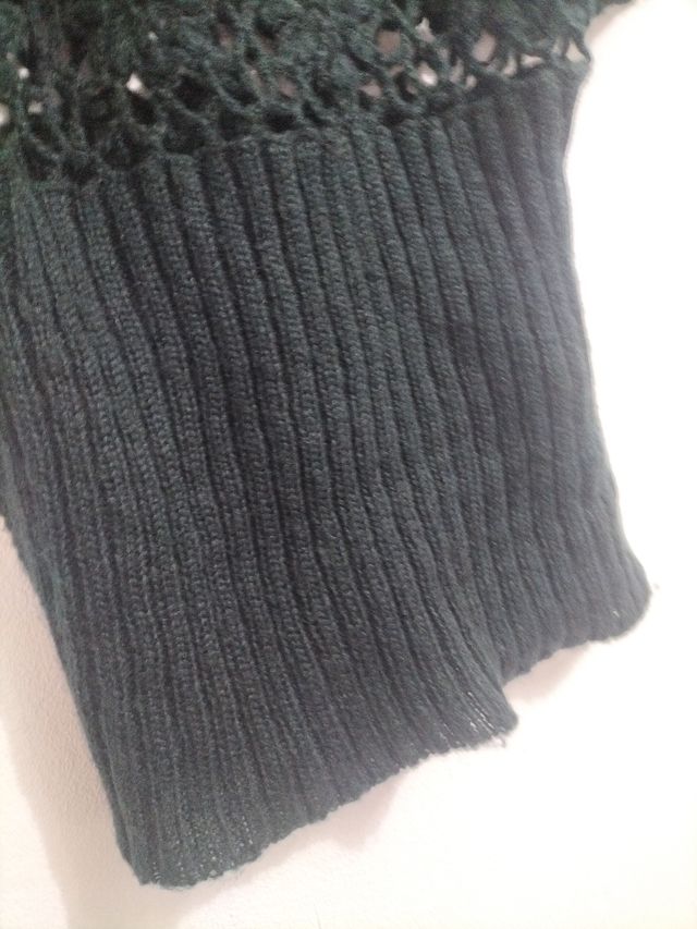 Chaleco verde de punto