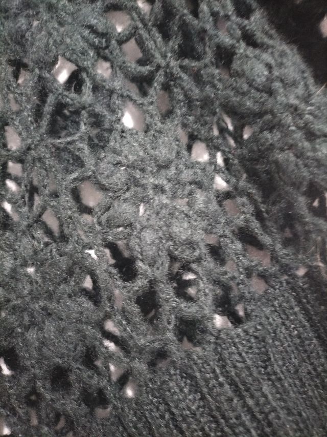 Chaleco verde de punto