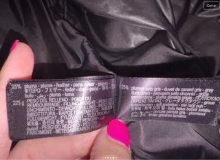 Abrigo Zara Negro Talla XXL