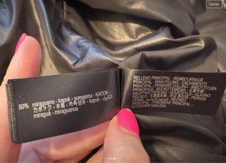 Abrigo Zara Negro Talla XXL
