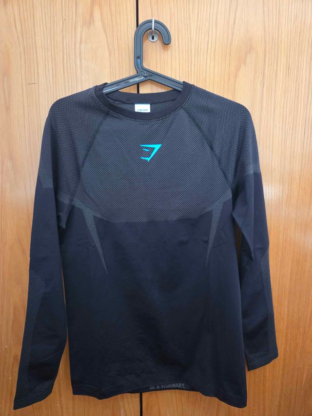 Gymshark Onyx 5.0 Seamless LS T-Shirt Negra Talla