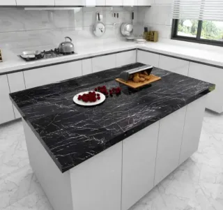 Vinilo Autoadhesivo Mármol Negro