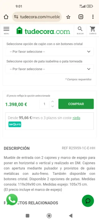 Muebles madera dormitorio