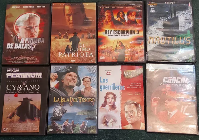 Lote 8 DVD Películas Variadas