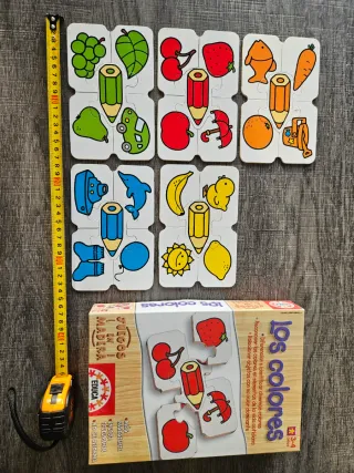 Puzzle Educa diferenciar Colores Madera