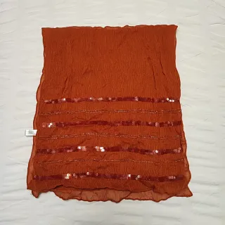 Pañuelo Fular Color Teja con Lentejuelas