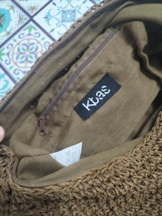 Bolso de crochet marrón