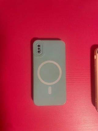 Custodia MagSafe blu per iPhone XS