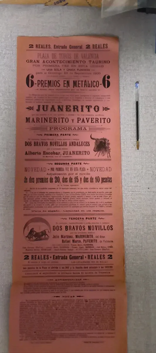 Lote 4 carteles taurinos