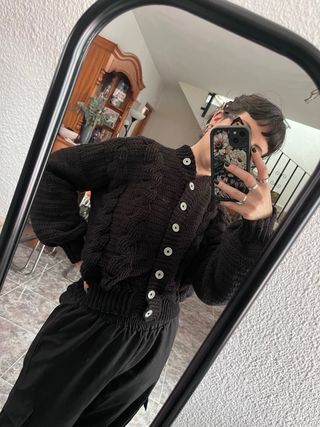 Chaqueta de Ganchillo estilo Bomber