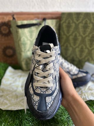Zapatillas Gucci Rython Beige/Azul taras