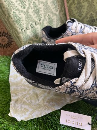 Zapatillas Gucci Rython Beige/Azul taras