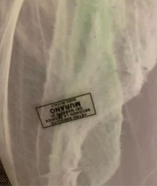 Lampada Murano Vetro Verde Sospesa