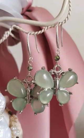 Pendientes Mariposa Aventurina 925