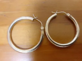 Pendientes Aro Dorados Bisutería