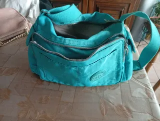 Borsa nylon blu petrolio